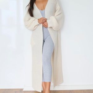 Balloon Sleeve Cardigan